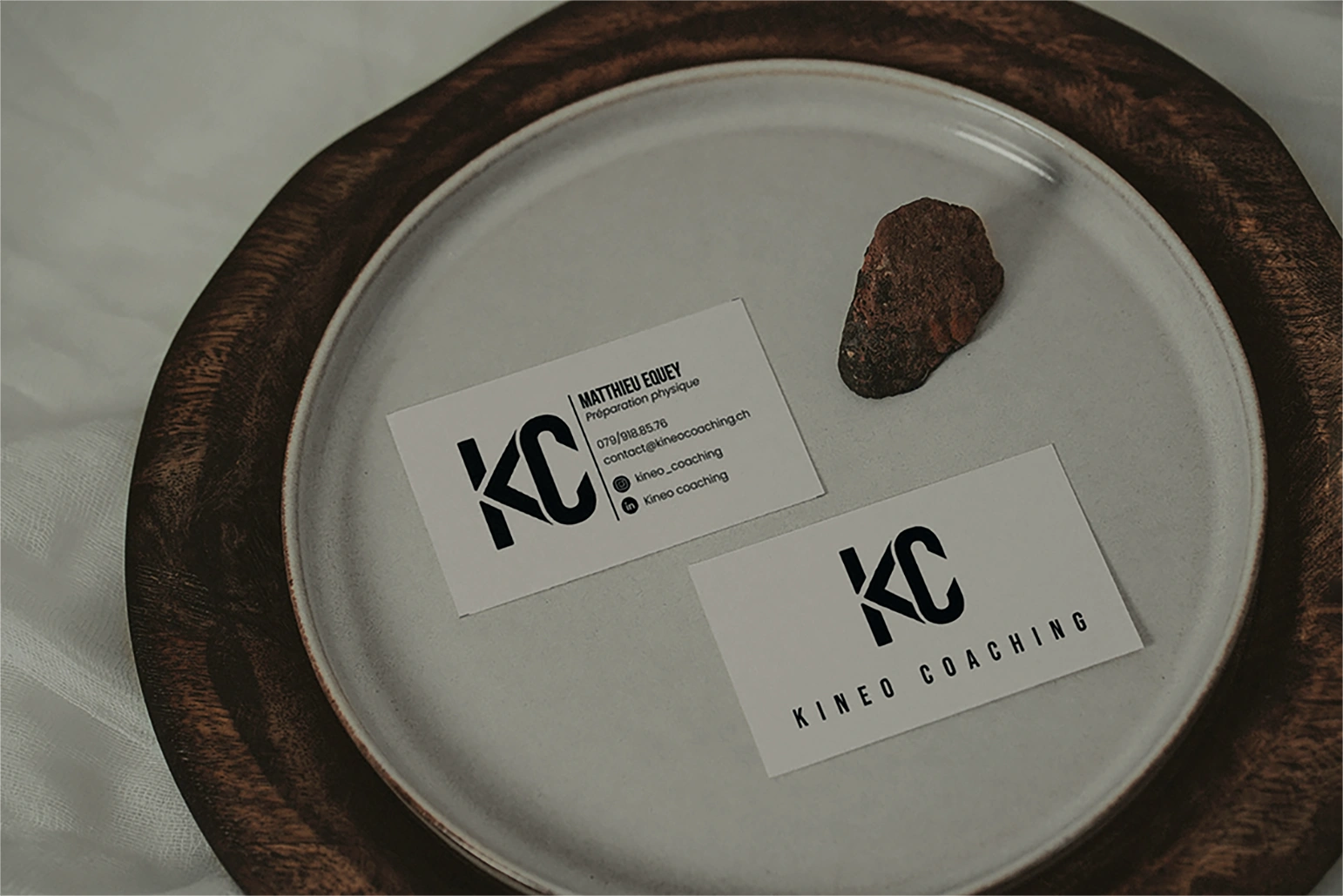 Kinéo — cartes de visite — mise en situation 1.